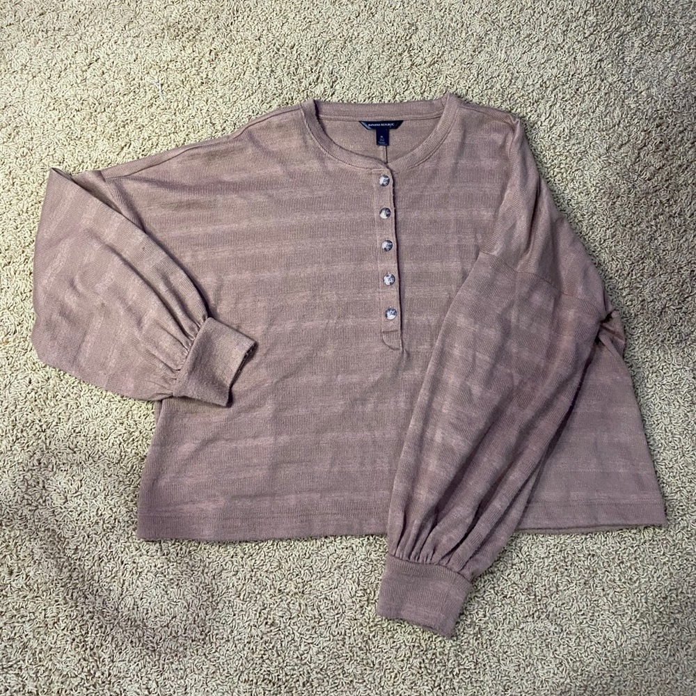 Banana republic balloon sleeve shirt